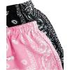 imageFloerns Boys 2 Pcs Boho Paisley Print Drawstring Waist Summer Beach Shorts with PocketsPink