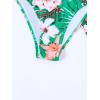 imageFloerns Womens 2 Piece Floral Print Wrap Cutout Bathing Suit Skirtini with BottomsGrass Green