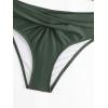 imageFloerns Womens Bathing Suit Long Sleeve Twist Front High Waisted Bikini SetGreen