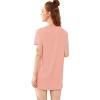 imageFloerns Womens Funny Lingerie Nightgown Cute Print Tshirt SleepdressPink