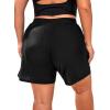 imageFloerns Womens Plus Size Swim Board Shorts with Pockets Bathing Suit ShortsBlack