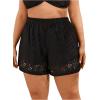 imageFloerns Womens Plus Size Swim Board Shorts with Pockets Bathing Suit ShortsBlack B