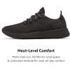 imageAllbirds Mens Wool Runners Everyday Sneakers Machine Washable Shoe Made with Natural MaterialsNatural Black Black Sole