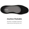 imageAllbirds Womens Tree Breezers Knit Ballet Flats SlipOn Everyday Round Toe Shoes Machine Washable Made with Natural MaterialsJet Black Black Sole