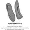 imageAllbirds Womens Tree Breezers Knit Ballet Flats SlipOn Everyday Round Toe Shoes Machine Washable Made with Natural MaterialsMist Dark Grey Sole