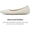 imageAllbirds Womens Tree Breezers Knit Ballet Flats SlipOn Everyday Round Toe Shoes Machine Washable Made with Natural MaterialsNatural White Natural White Sole
