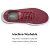 imageAllbirds Womens Tree Runners Everyday Sneakers Machine Washable Shoe Made with Natural MaterialsBotanic Red Blizzard Sole