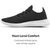 imageAllbirds Womens Tree Runners Everyday Sneakers Machine Washable Shoe Made with Natural MaterialsJet Black White Sole