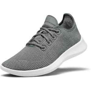 imageAllbirds Mens Tree Runners Everyday Sneakers Machine Washable Shoe Made with Natural MaterialsMist White Sole