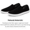 imageAllbirds Mens Tree Loungers Everyday SlipOn Sneakers Machine Washable Shoe Made with Natural MaterialsNatural Black Blizzard Sole