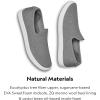 imageAllbirds Womens Tree Loungers Everyday SlipOn Sneakers Machine Washable Shoe Made with Natural MaterialsMist White Sole