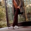 image:imageAllbirds Mens Courier Lightweight RetroInspired Everyday SneakerDark Grey  Natural Black Natural White Sole
