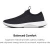 image:imageAllbirds Mens Tree Dasher Relay Laceless Everyday Active SneakersNatural Black Blizzard Sole