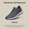 image:imageAllbirds Mens Wool Runner NZ Waterproof Comfortable Everyday Weatherproof SneakersDark Grey Light Grey Sole
