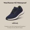 image:imageAllbirds Mens Wool Runner NZ Waterproof Comfortable Everyday Weatherproof SneakersDark Navy Natural White Sole