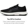 image:imageAllbirds Mens Golf Dasher Lightweight Golf Sneaker ShoesNatural Black  Dark Grey Blizzard Sole