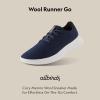 image:imageAllbirds Mens Wool Runner Go Breathable Merino Wool SneakersDeep Navy Blizzard Sole