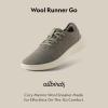 image:imageAllbirds Mens Wool Runner Go Breathable Merino Wool SneakersRugged Green Stony Cream Sole