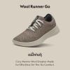 image:imageAllbirds Mens Wool Runner Go Breathable Merino Wool SneakersRustic Brown Weathered Grey Sole