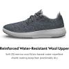 image:imageAllbirds Mens Wool Runner Mizzle WaterRepellent Breathable Casual Walking Sneakers Made with EcoFriendly Merino WoolDark Grey Light Grey Sole
