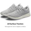 image:imageAllbirds Mens Wool Runner Mizzle WaterRepellent Breathable Casual Walking Sneakers Made with EcoFriendly Merino WoolLight Grey Natural White Sole