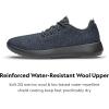 image:imageAllbirds Mens Wool Runner Mizzle WaterRepellent Breathable Casual Walking Sneakers Made with EcoFriendly Merino WoolNatural Black Natural Black Sole