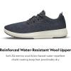 image:imageAllbirds Mens Wool Runner Mizzle WaterRepellent Breathable Casual Walking Sneakers Made with EcoFriendly Merino WoolNatural Black Natural White Sole