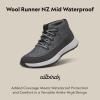 image:imageAllbirds Mens Wool Runner NZ Mid Waterproof Comfortable MidCut Sneaker with TractionDark Grey Light Grey Sole
