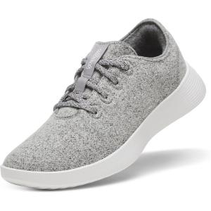 image:imageAllbirds Mens Wool Runner Go Breathable Merino Wool SneakersMedium Grey Blizzard Sole