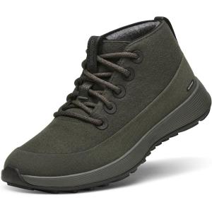 image:imageAllbirds Mens Wool Runner NZ Mid Waterproof Comfortable MidCut Sneaker with TractionDark Jungle Dark Jungle Sole