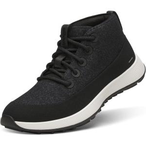 image:imageAllbirds Mens Wool Runner NZ Mid Waterproof Comfortable MidCut Sneaker with TractionNatural Black Natural White Sole