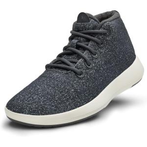 image:imageAllbirds Mens Wool Runnerup Mizzle WaterRepellent HighTop Wool SneakersDark Grey Natural White Sole