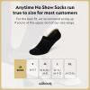 image:imageAllbirds Unisex Anytime No Show Sock Lightweight Organic Cotton Ped Socks for Men amp WomenNatural Black