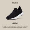 image:imageAllbirds Womens Courier Lightweight RetroInspired Everyday SneakerNatural Black Blizzard Sole