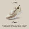 image:imageAllbirds Womens Courier Lightweight RetroInspired Everyday SneakerStony Cream  Rugged Beige Natural White Sole