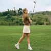 image:imageAllbirds Womens Golf Dasher Lightweight Golf Sneaker ShoesNatural Black  Dark Grey Blizzard Sole