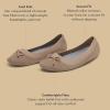 image:imageAllbirds Womens Tree Breezer Knit Ballet Flats SlipOn Everyday Round Toe Shoes Machine Washable Made with Natural MaterialsBark Brown  Bow
