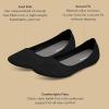 image:imageAllbirds Womens Tree Breezer Knit Ballet Flats SlipOn Everyday Round Toe Shoes Machine Washable Made with Natural MaterialsJet Black Black Sole
