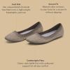 image:imageAllbirds Womens Tree Breezer Knit Ballet Flats SlipOn Everyday Round Toe Shoes Machine Washable Made with Natural MaterialsLight Khaki Rustic Brown Sole  Knit