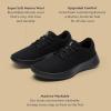 image:imageAllbirds Womens Wool Runner Go Breathable Merino Wool SneakersNatural Black Natural Black Sole