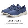 image:imageAllbirds Womens Wool Runner Mizzle WaterRepellent Breathable Casual Walking Sneakers Made with EcoFriendly Merino WoolHazy Indigo Natural White Sole