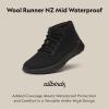 image:imageAllbirds Womens Wool Runner NZ Mid Waterproof Comfortable MidCut Sneaker with TractionNatural Black Natural Black Sole
