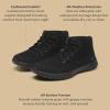 image:imageAllbirds Womens Wool Runner NZ Mid Waterproof Comfortable MidCut Sneaker with TractionNatural Black Natural Black Sole