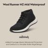 image:imageAllbirds Womens Wool Runner NZ Mid Waterproof Comfortable MidCut Sneaker with TractionNatural Black Natural White Sole