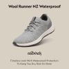 image:imageAllbirds Womens Wool Runner NZ Waterproof Comfortable Everyday Weatherproof SneakersMedium Grey Natural White Sole
