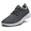 image:imageAllbirds Womens Wool Runner Mizzle WaterRepellent Breathable Casual Walking Sneakers Made with EcoFriendly Merino WoolDark Grey Light Grey Sole