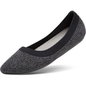 image:imageAllbirds Womens Tree Breezer Knit Ballet Flats SlipOn Everyday Round Toe Shoes Machine Washable Made with Natural MaterialsNatural Black  Stormy Grey Natural Black Sole