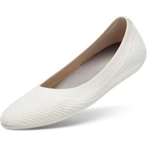 image:imageAllbirds Womens Tree Breezer Knit Ballet Flats SlipOn Everyday Round Toe Shoes Machine Washable Made with Natural MaterialsNatural White Natural White Sole
