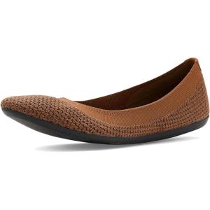 image:imageAllbirds Womens Tree Breezer Knit Ballet Flats SlipOn Everyday Round Toe Shoes Machine Washable Made with Natural MaterialsWarm CamelDark Anthracite Sole