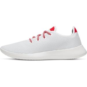 image:imageAllbirds Womens Tree Runner Everyday Sneakers Machine Washable Shoe Made with Natural MaterialsBlizzard  Bold Red Blizzard